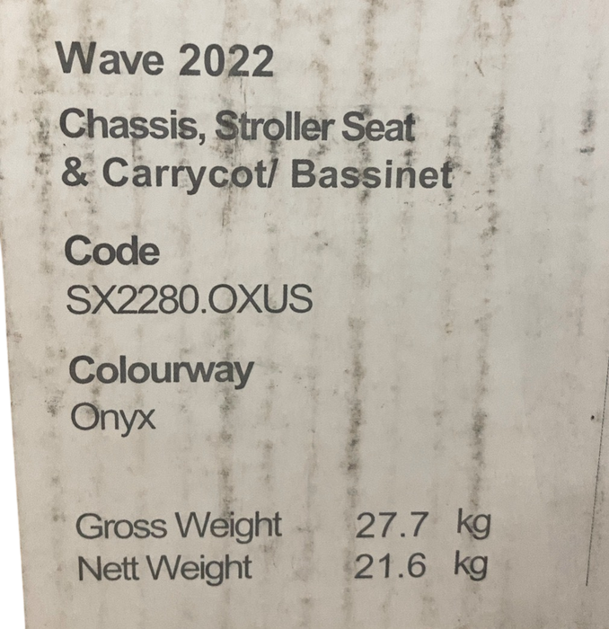Shop Silver Cross Wave Stroller, 2022, Onyx at GoodBuy Gear