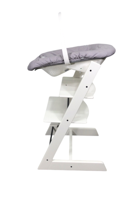 Shop Stokke Tripp Trapp High Chair and Newborn Set Bundle, White at GoodBuy Gear