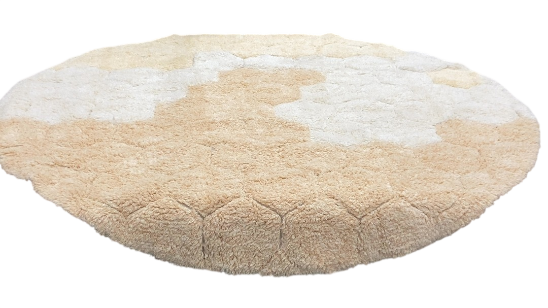 Shop Lorena Canals Washable Rug Round Honeycomb, Golden at GoodBuy Gear