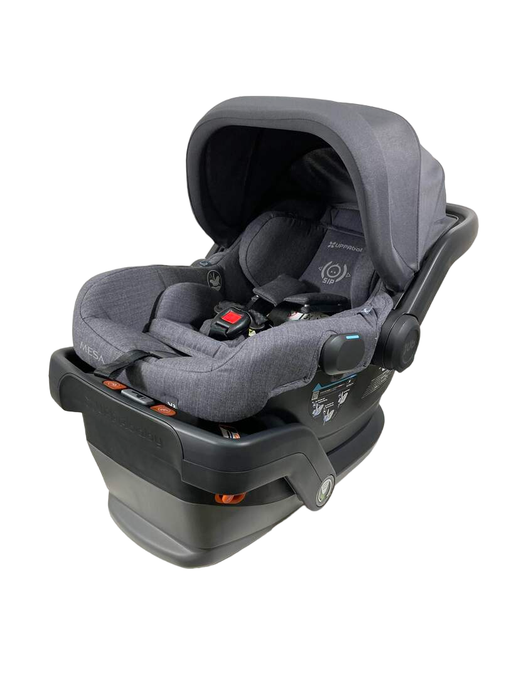 used UPPAbaby MESA V2 Infant Car Seat, 2023, Greyson (Charcoal Melange Merino Wool)