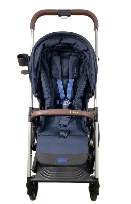 Shop Cybex Balios S Lux Stroller, 2023, Ocean Blue, Silver at GoodBuy Gear