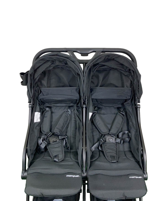 Shop Mompush Lithe Double Stroller, 2023, Black at GoodBuy Gear