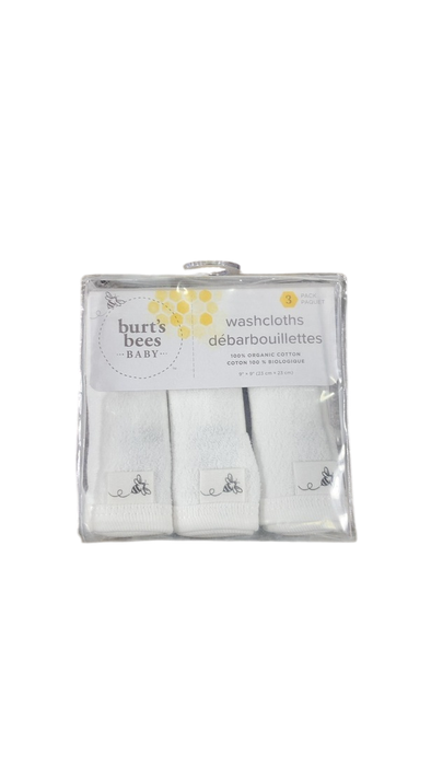Shop Burt's Bees Baby Washcloths 3 Pack, Cloud at GoodBuy Gear