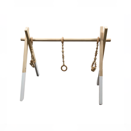 Shop Poppyseed Play Wooden Baby Gym, Natural Wood w/ Natural Toys at GoodBuy Gear