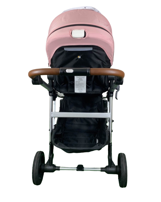 Mockingbird Single to Double 2.0 Stroller, Silver with Penny Leather, Watercolor Drops, Bloom, 2023