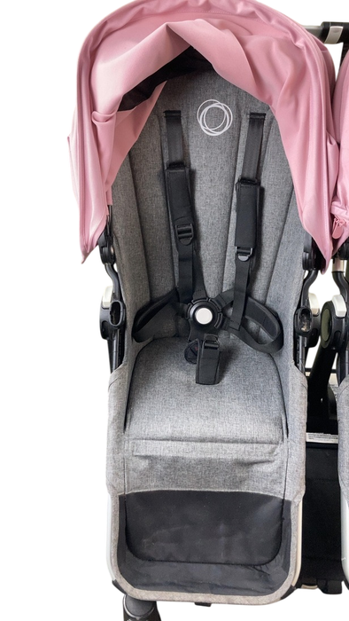 Shop Bugaboo Donkey 3 Duo Stroller, 2020, Grey Melange, Soft Pink, Aluminium at GoodBuy Gear