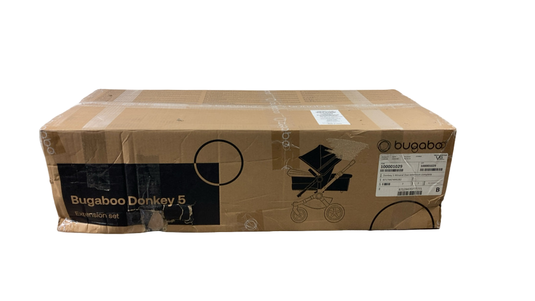 Shop Bugaboo Donkey 5 Duo Extension Set, with Canopy, Stormy Blue, Stormy Blue, Black, 2024 at GoodBuy Gear