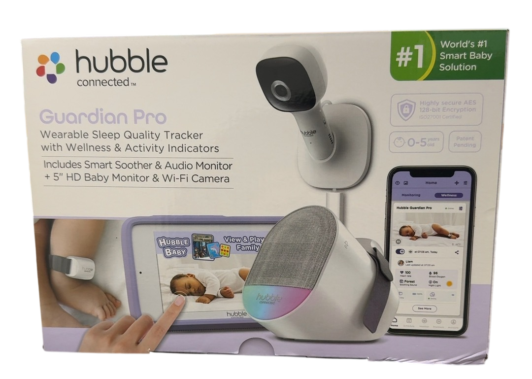 Hubble Back Box Hubble Connected Guardian Pro Baby Monitor, White - Open Box — GoodBuy Gear
