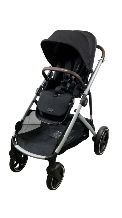 Shop Cybex Gazelle S Modular Stroller, 2024, Moon Black, Silver Frame at GoodBuy Gear
