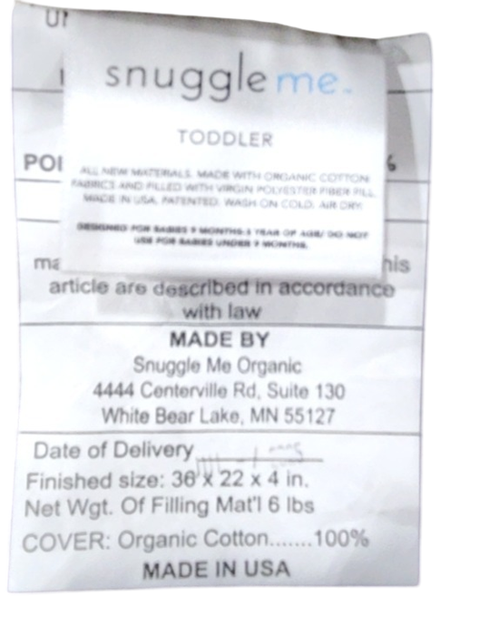 Shop Snuggle Me Organic Sensory Toddler Lounger, Birch at GoodBuy Gear