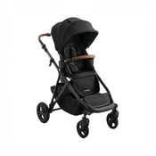 Shop Mockingbird Single to Double 3.0 Stroller, 2025, Charcoal with Penny Leather, Solid Black at GoodBuy Gear