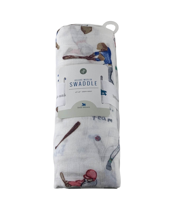 Shop Little Unicorn Deluxe Muslin Swaddle, Home Run at GoodBuy Gear