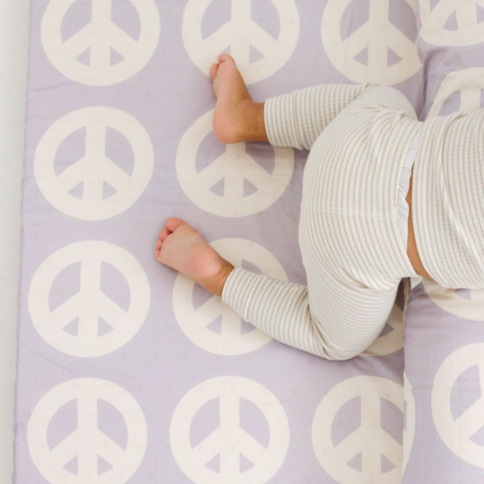 Toki Mats Padded Play Mat Cover, Peace Sign Cover, Multiple Sizes