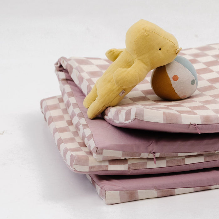 Toki Kids Checker Gumdrop Organic Cotton Mat