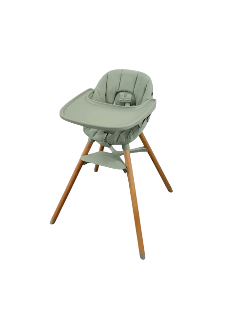 Shop Lalo High Chair with Infant Kit, Natural Wood, Sage, Sage at GoodBuy Gear