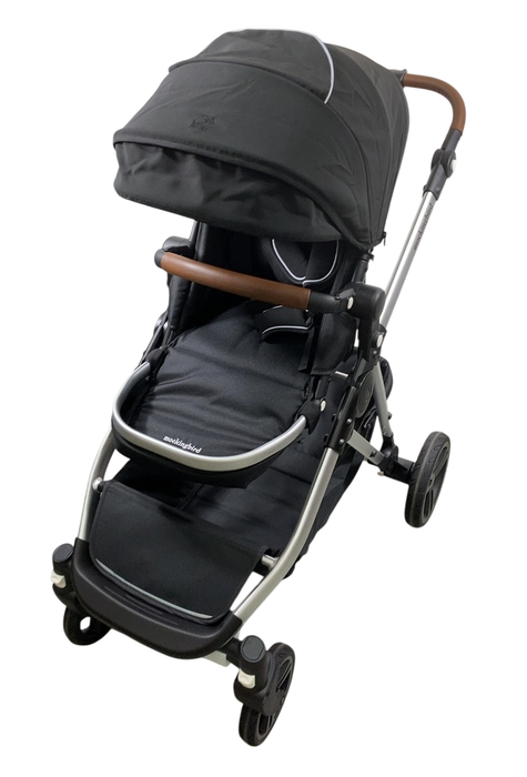 Shop Mockingbird Single to Double 2.0 Stroller, 2024, Black, Silver With Penny Leather, Watercolor Drops at GoodBuy Gear