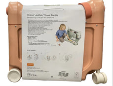 Shop Stokke JetKids BedBox + Crew Backpack Travel Bundle, Coral Pink at GoodBuy Gear