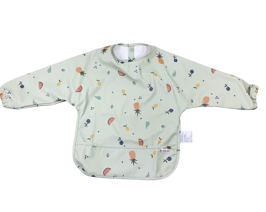 Lalo Smock Bib, Fruit Print Sage