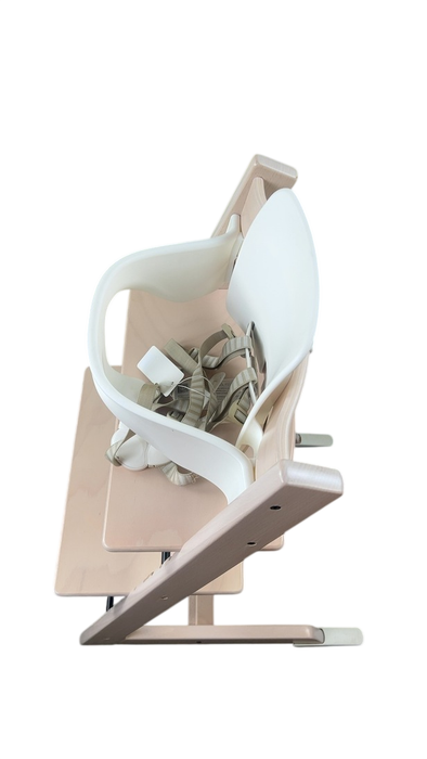 Shop Stokke Tripp Trapp High Chair with Baby Set and Tray, Serene Pink, White at GoodBuy Gear