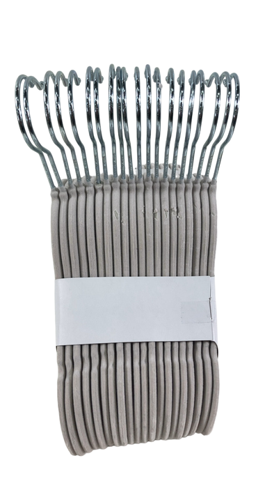Shop Sprucely Velvet Hangers 20 Pack, Oat at GoodBuy Gear