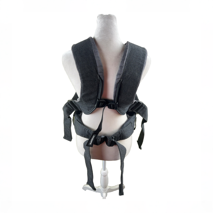 Shop BabyBjorn Baby Carrier One, Denim Grey/Dark Grey Woven Mix at GoodBuy Gear
