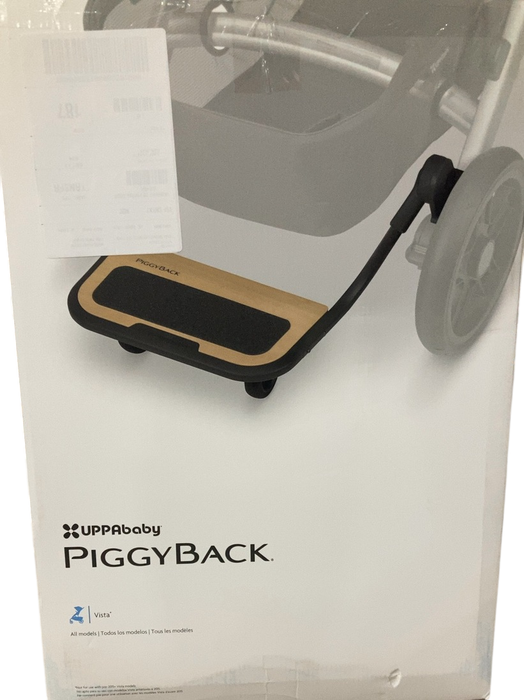 Shop UPPAbaby VISTA PiggyBack Ride-Along Board, 2015+, Natural Wood/Black at GoodBuy Gear