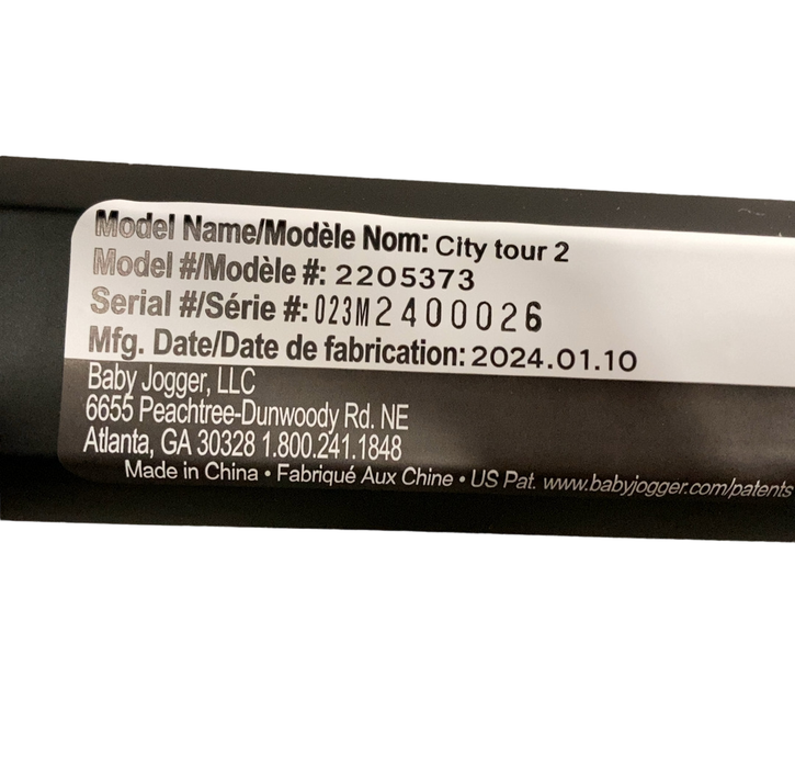 Shop Baby Jogger City Tour 2 Eco Stroller, 2024, Eco Black at GoodBuy Gear