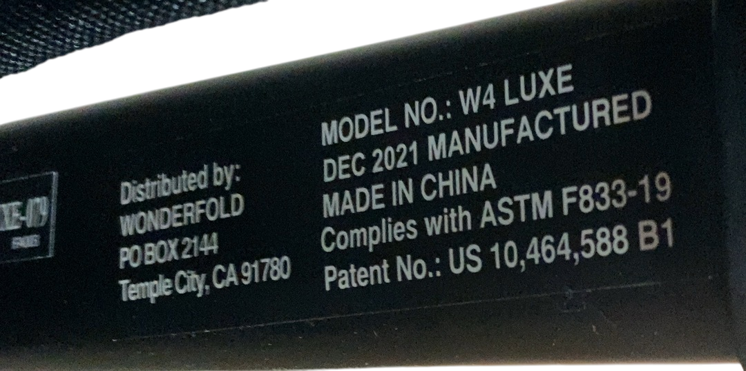 Shop Wonderfold W4 Luxe Quad Stroller Wagon, 2021, Charcoal Grey with Black Frame at GoodBuy Gear