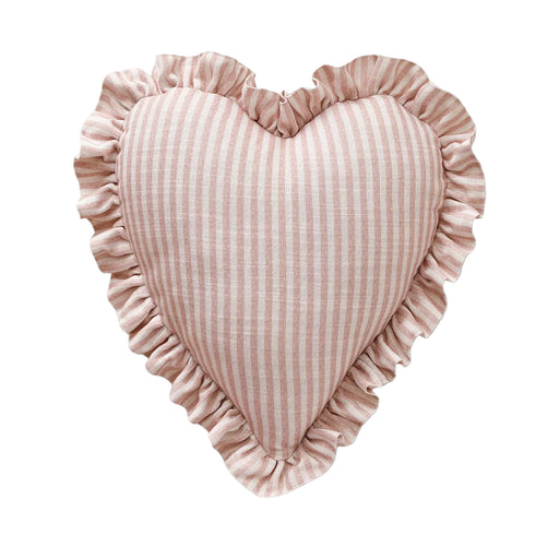 Shop House of Noa Heart Ruffle Pillow, Finley Ivory & Petal at GoodBuy Gear