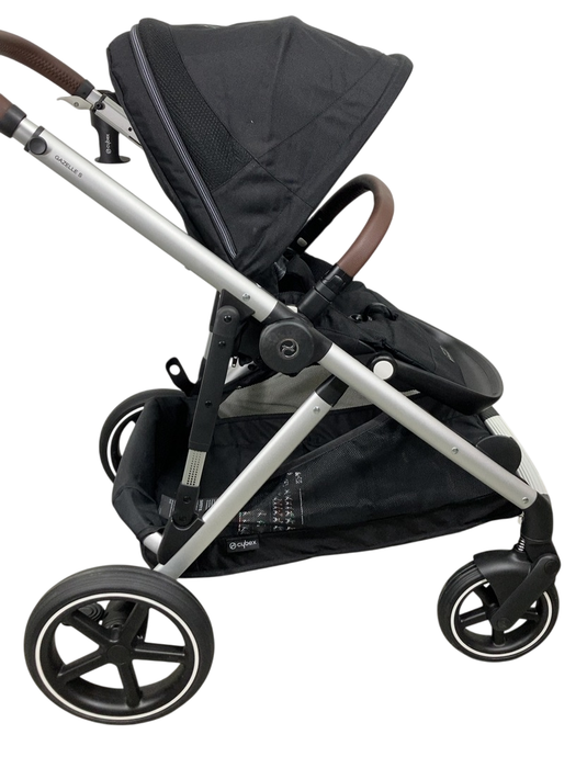 Shop Cybex Gazelle S Modular Stroller, 2023, Moon Black, Silver Frame at GoodBuy Gear