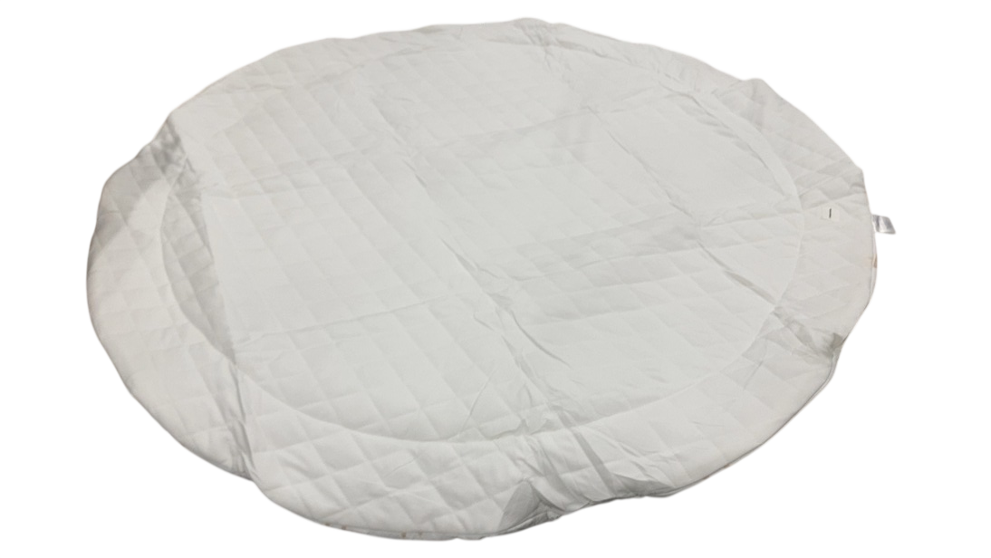 Shop Poppyseed Play Linen Round Mat, Neutral Line at GoodBuy Gear