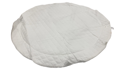 Shop Poppyseed Play Linen Round Mat, Neutral Line at GoodBuy Gear