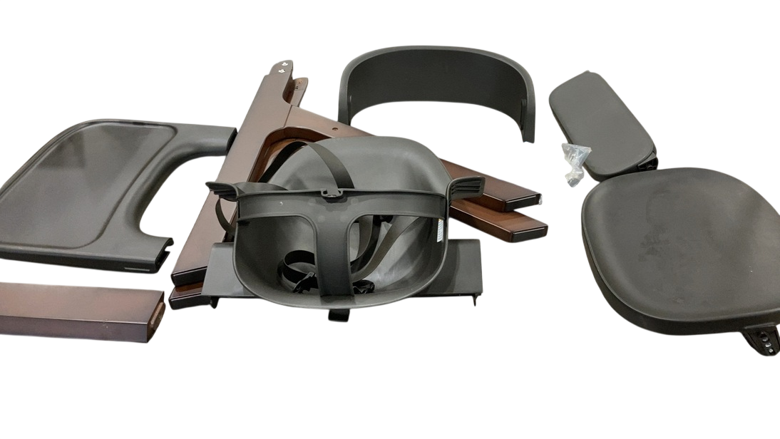 Shop Mockingbird High Chair, Charcoal Black, Espresso Beech at GoodBuy Gear