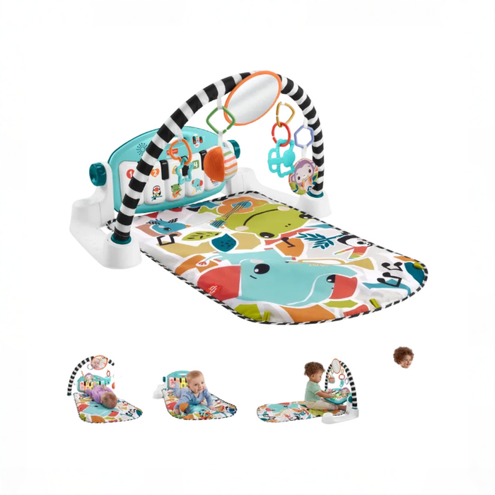 Shop Fisher Price Glow And Grow Kick And Play Piano Activity Mat, New Blue at GoodBuy Gear