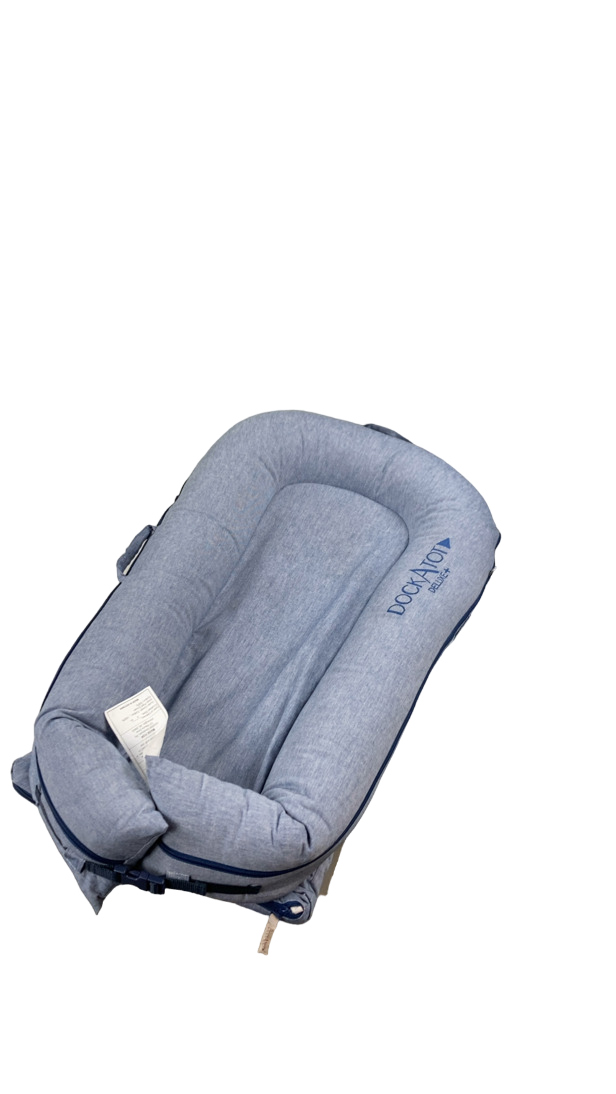 DockATot Deluxe+ Dock, Indigo Chambray
