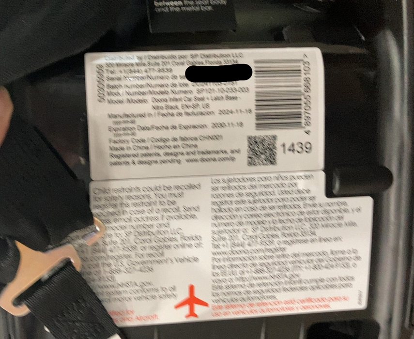 Shop Doona Infant Car Seat & Stroller Combo, 2024, Nitro black at GoodBuy Gear