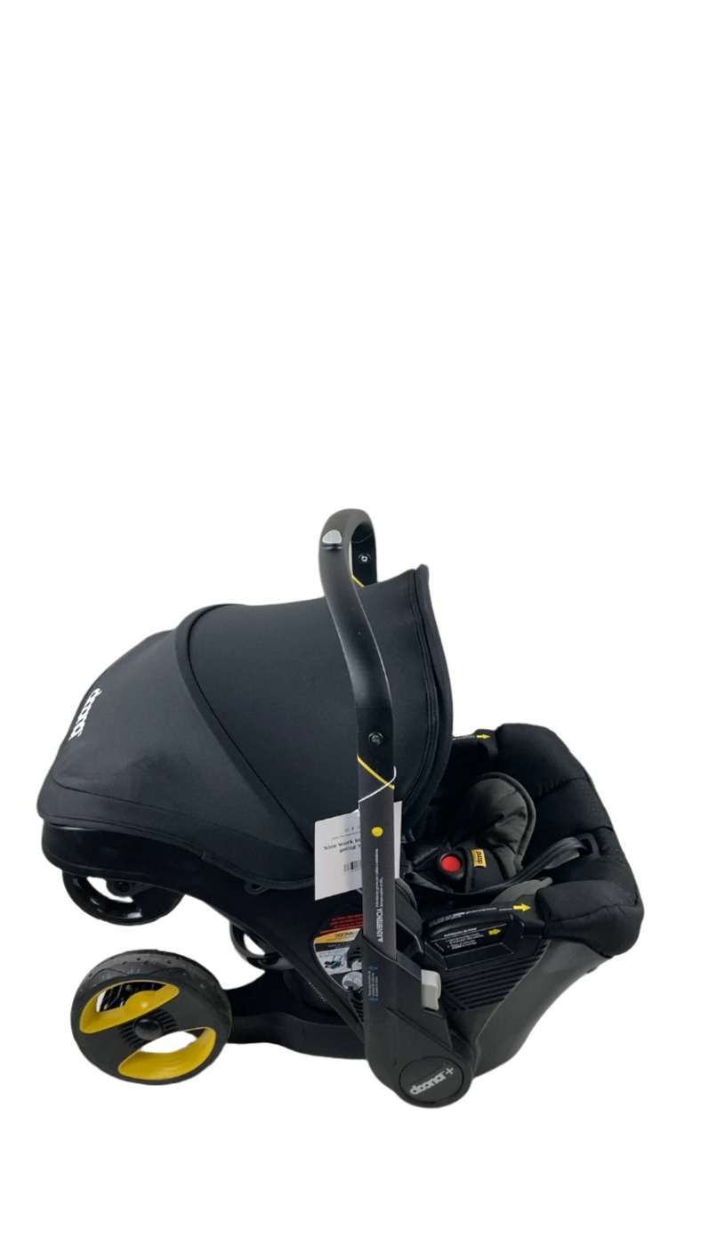Doona Infant Car Seat & Stroller Combo, 2023, Nitro black