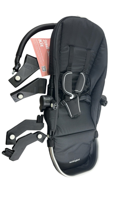 Shop Mockingbird 2nd Seat Kit 2.0, No Canopy, No Canopy, Silver With Black Leather at GoodBuy Gear