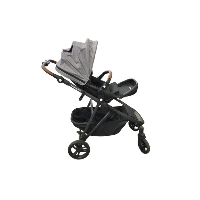 Shop Mockingbird Single to Double 3.0 Stroller, 2025, Charcoal with Penny Leather, Heather Grey at GoodBuy Gear