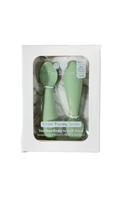 Shop ezpz Tiny Spoon, Sage, 4+ months at GoodBuy Gear