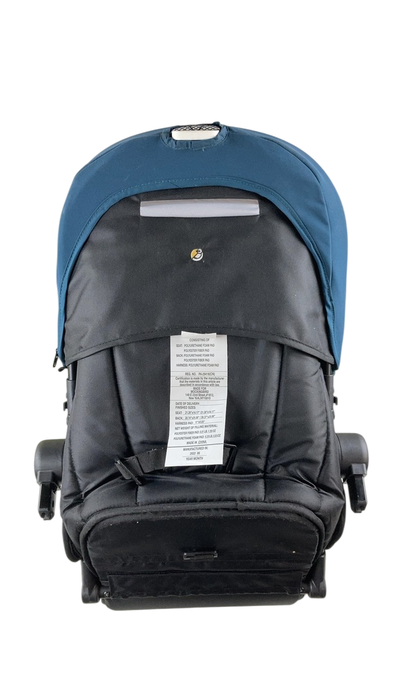 Shop Mockingbird 2nd Seat Kit with Extendable Canopy, Sea, Silver With Penny Leather, Windowpane at GoodBuy Gear