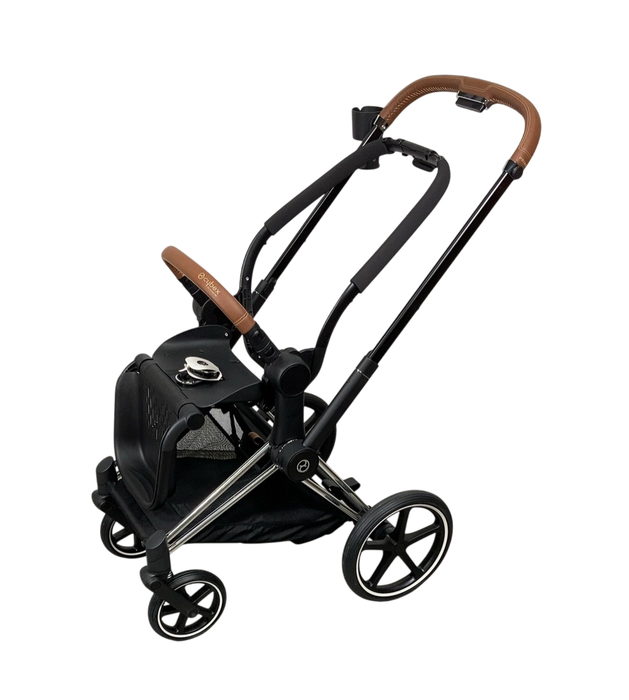 Shop Cybex PRIAM Stroller Frame And Seat, 2023, Chrome/Brown at GoodBuy Gear