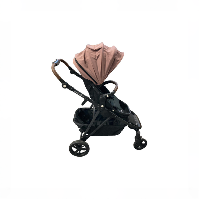 Shop Mockingbird Single to Double 3.0 Stroller, 2025, Charcoal with Penny Leather, Rose at GoodBuy Gear