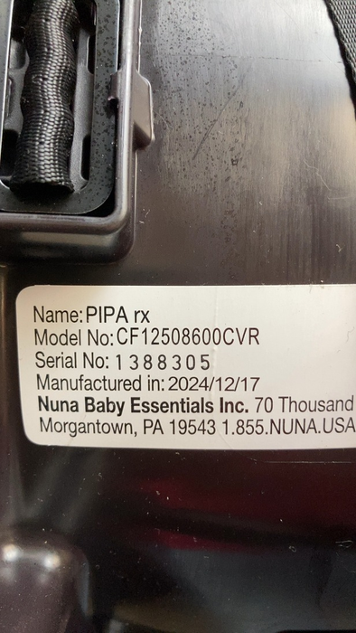 Shop Nuna PIPA rx Infant Car Seat, 2024, Caviar at GoodBuy Gear