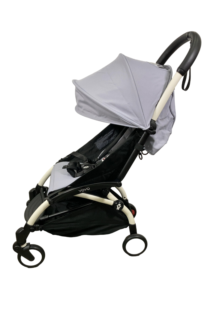 babyzen yoyo stroller white grey Babyzen YOYO2 Complete Stroller, White with Stone, 2024