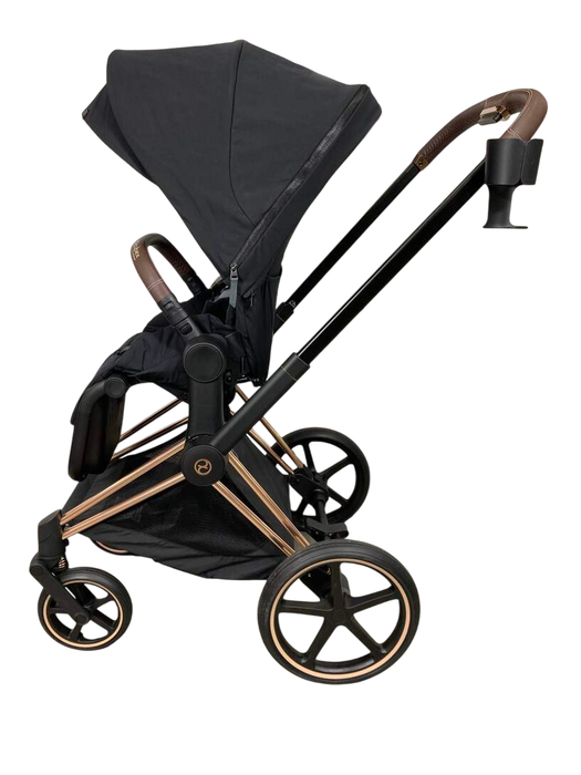 Shop Cybex PRIAM Stroller, 2023, Deep Black, Rosegold at GoodBuy Gear