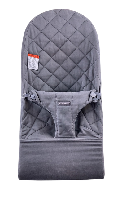 Shop BabyBjorn Bouncer Bliss, Anthracite Cotton Classic Quilt, Dark Gray at GoodBuy Gear