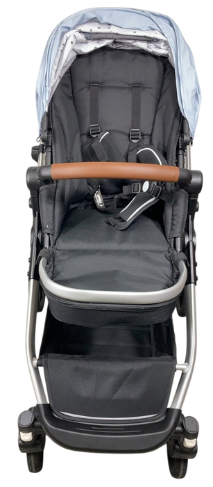 Shop Mockingbird Single to Double 2.0 Stroller, 2024, Silver With Penny Leather, Sky, Watercolor Drops at GoodBuy Gear