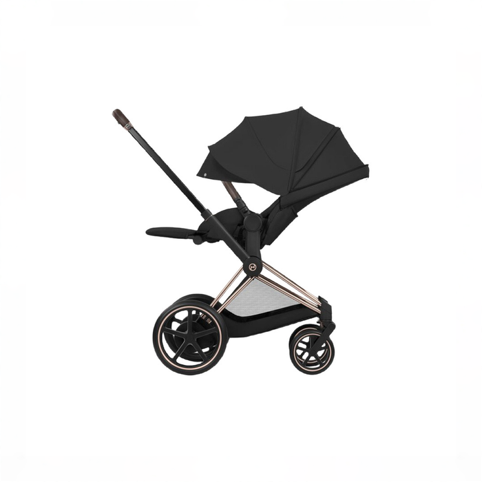 Shop Cybex E-PRIAM2 Stroller, 2024, Rose Gold, Sepia Black at GoodBuy Gear