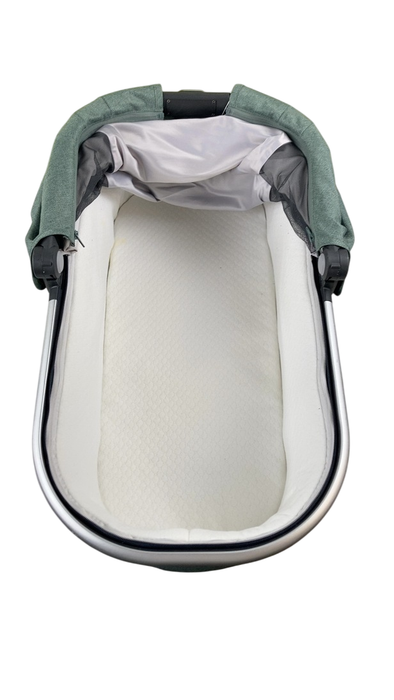 Shop UPPAbaby V2 Bassinet, Emmett (Green Melange) at GoodBuy Gear